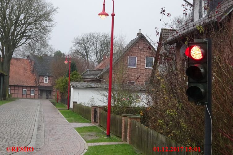 Am Denkmal, Einweihung der neuen Straße