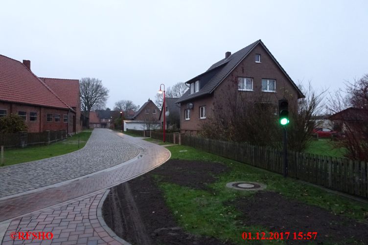 Am Denkmal, Einweihung der neuen Straße