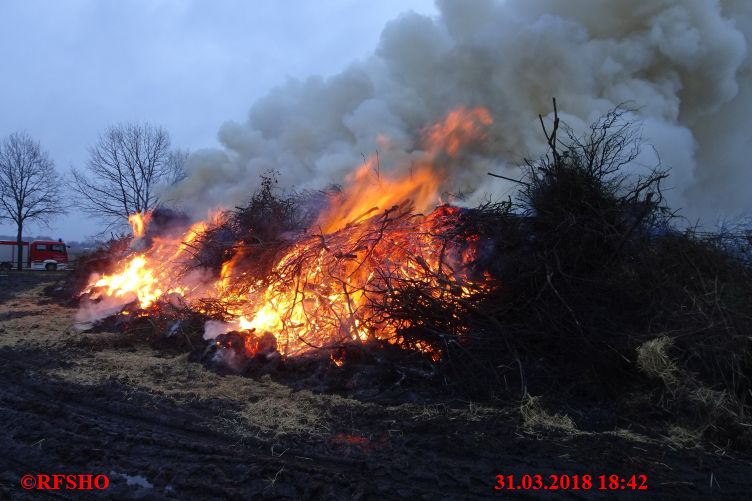 Schützenstraße, Osterfeuer