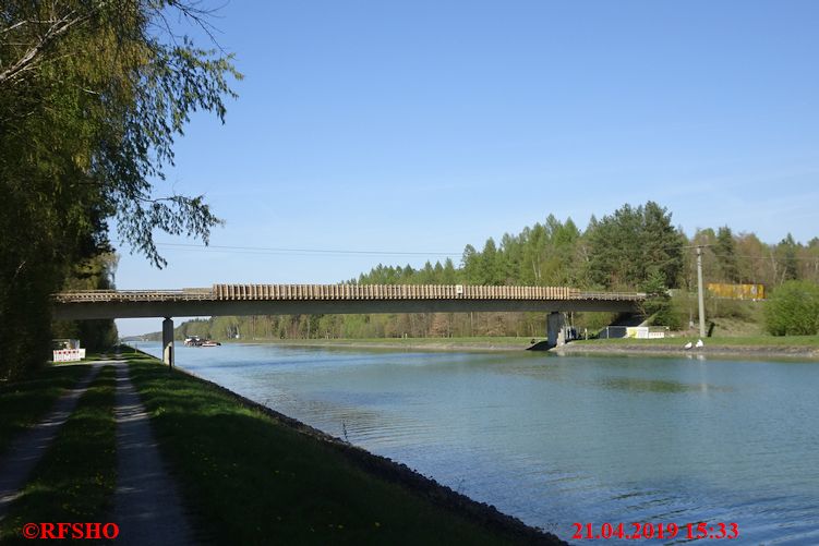 Elbe-Seitenkanal, Bauarbeiten an der Brücke Königsdamm