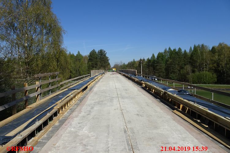 Elbe-Seitenkanal, Bauarbeiten an der Brücke Königsdamm