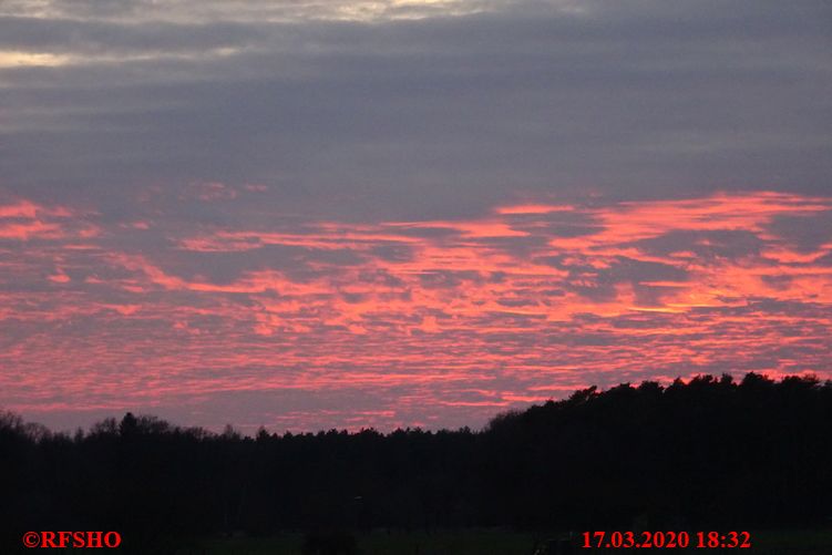 Abendhimmel, Lübingshorstwiese