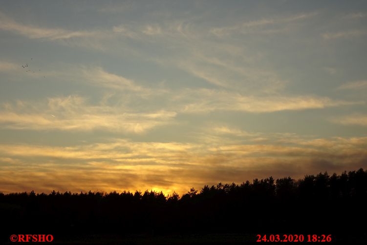 Abendhimmel, Lübingshorstwiese