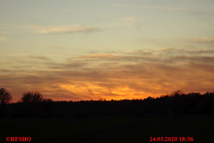 Abendhimmel, Lübingshorstwiese