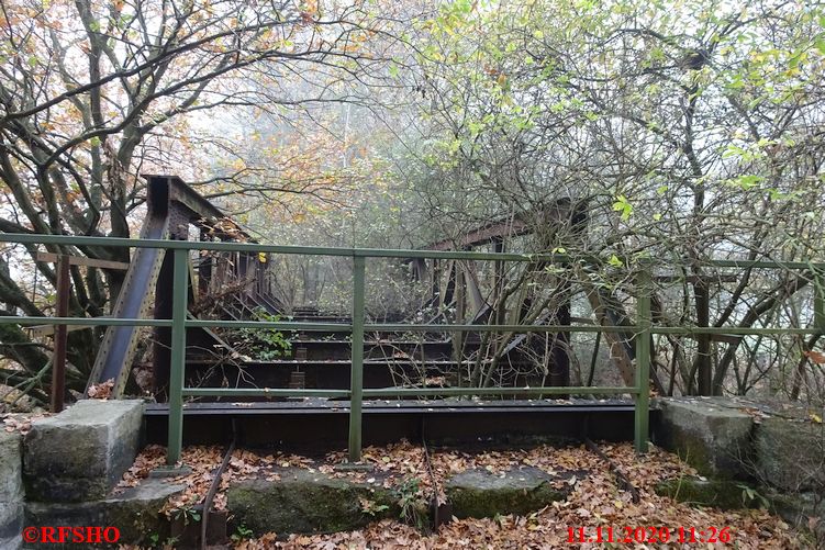 die alte Ise bei Gamsen, alte Eisenbahnbrücke, Bahn GF − CE