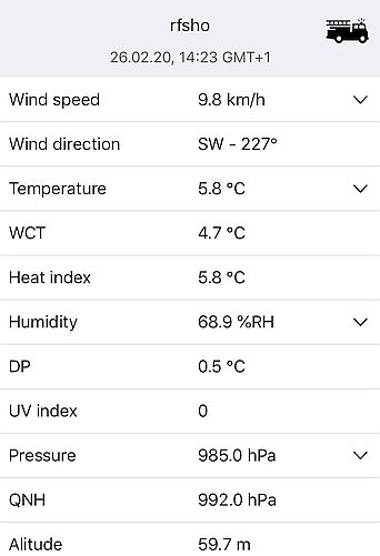 mobile Wetterstation Skywatch BL 500