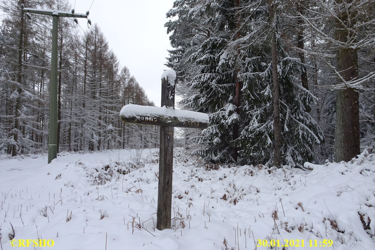 Marschstrecke, Mönchs Kreuz