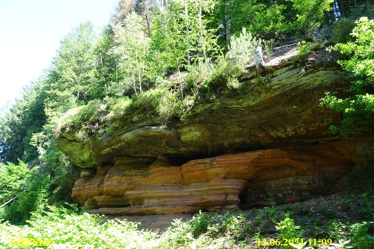 Wanderung Schmuglerpfad, Roter Felsen