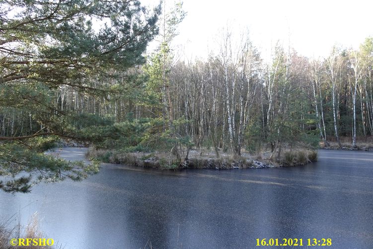 Marschstrecke am am Teich, Heidloh