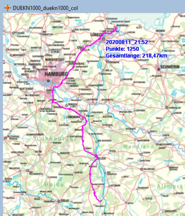 Fahrt von Travemünde nach Schönewörde