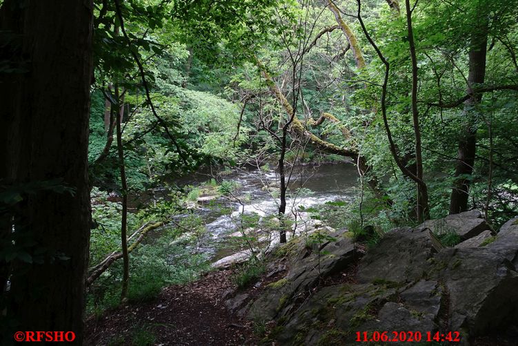 Wanderweg von Treseburg nach Thale im Bodetal