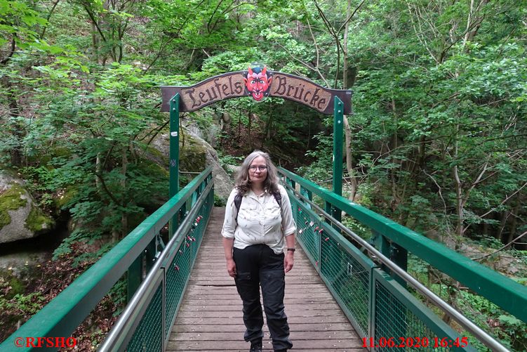 Wanderweg von Treseburg nach Thale im Bodetal