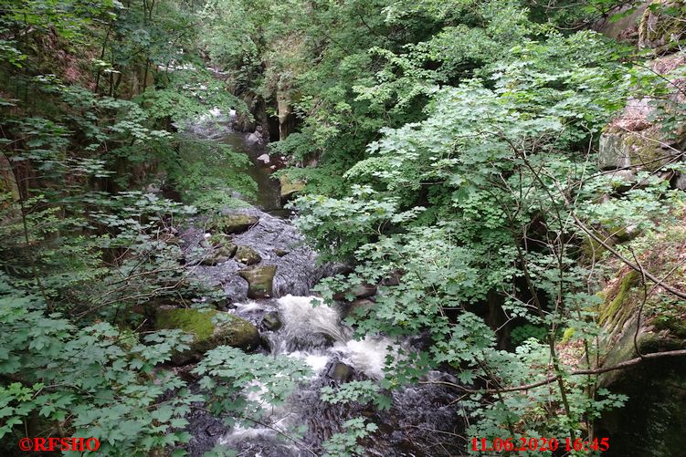 Wanderweg von Treseburg nach Thale im Bodetal