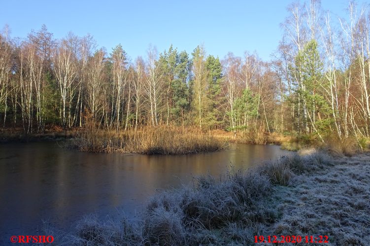 Marschstrecke am am Teich, Heidloh