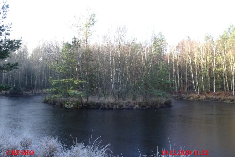 Marschstrecke am am Teich, Heidloh