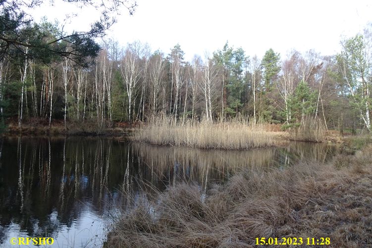 Marschstrecke am Teich, Heidloh