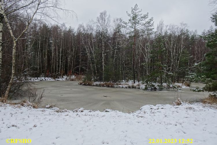 Marschstrecke am Teich, Heidloh