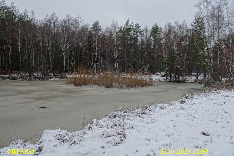 Marschstrecke am Teich, Heidloh