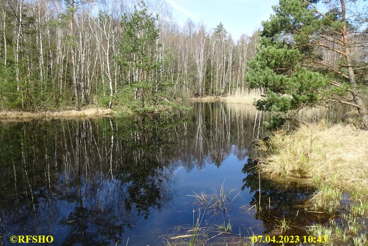 Marschstrecke am Teich, Heidloh