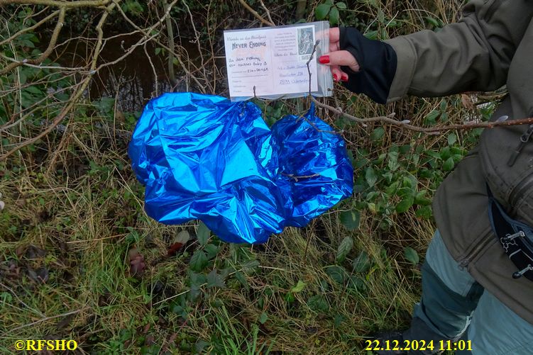 Ballon mit einem Herzenswunsch gefunden