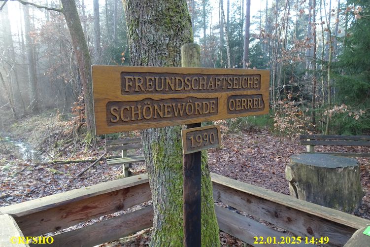Marschstrecke, Freundschaftseiche