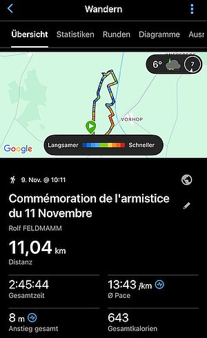 Comm&eacute;moration de l'Armisstice du 11 Novembre