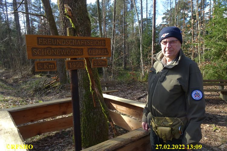 Marschstrecke, Großer Leu, Freundschaftseiche