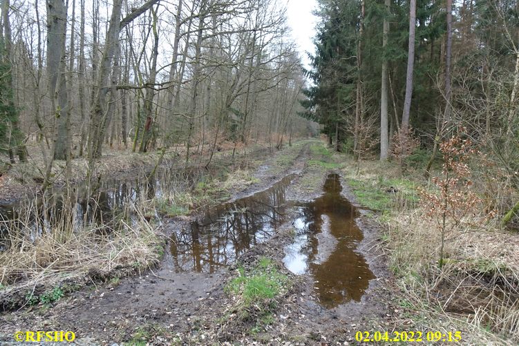 Marschstrecke, Kiekenbruch