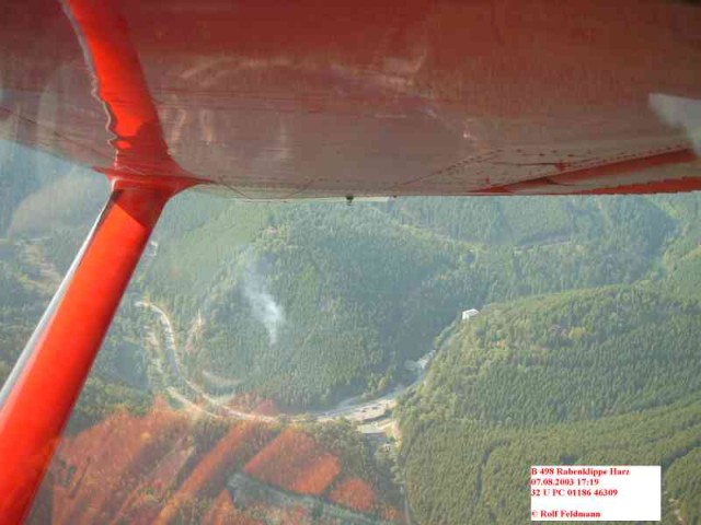 Waldbrand Rabenklippe 07.08.2003