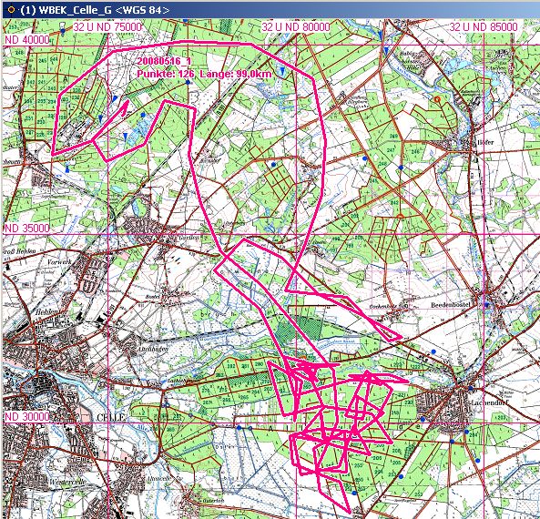 Flugroute der D-ELRP am 16.05.