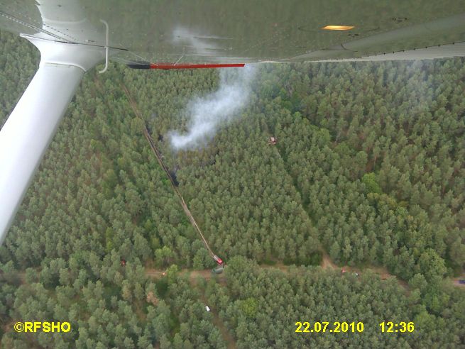 Waldbrand zw. Wietzenbruch und Hambühren