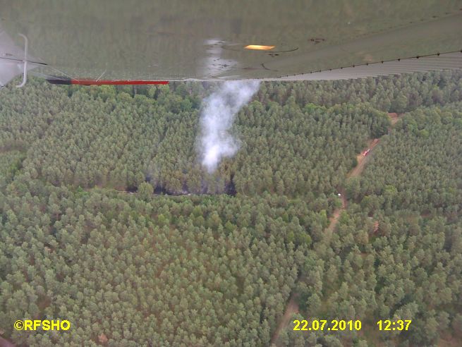 Waldbrand zw. Wietzenbruch und Hambühren