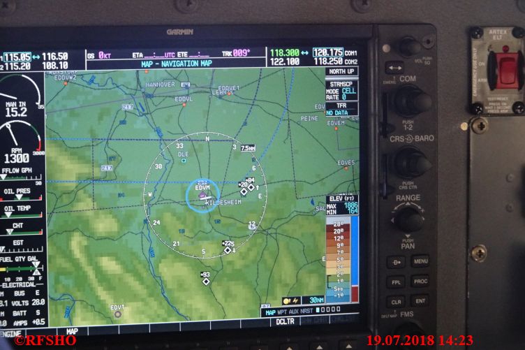 Garmin 1000 in der Cessna 206