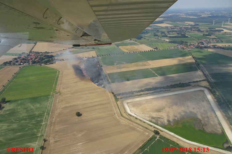 Feldbrand beiRiestedt Lk Uelzen