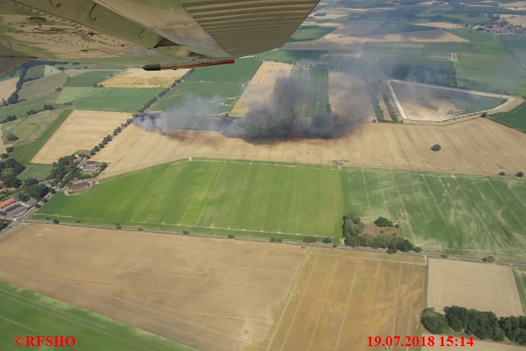 Feldbrand beiRiestedt Lk Uelzen