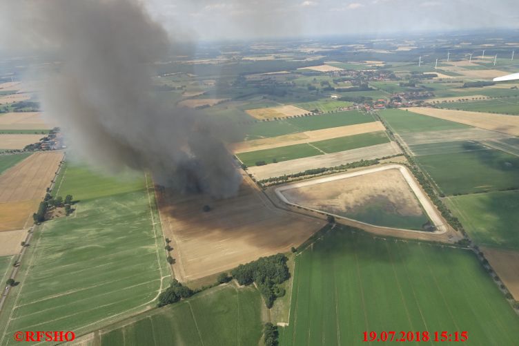 Feldbrand beiRiestedt Lk Uelzen