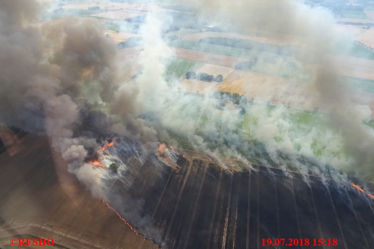 Feldbrand beiRiestedt Lk Uelzen