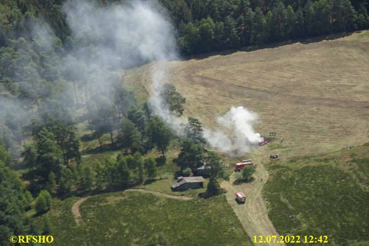 Traktorbrand nördl. Hustedt Jägerei