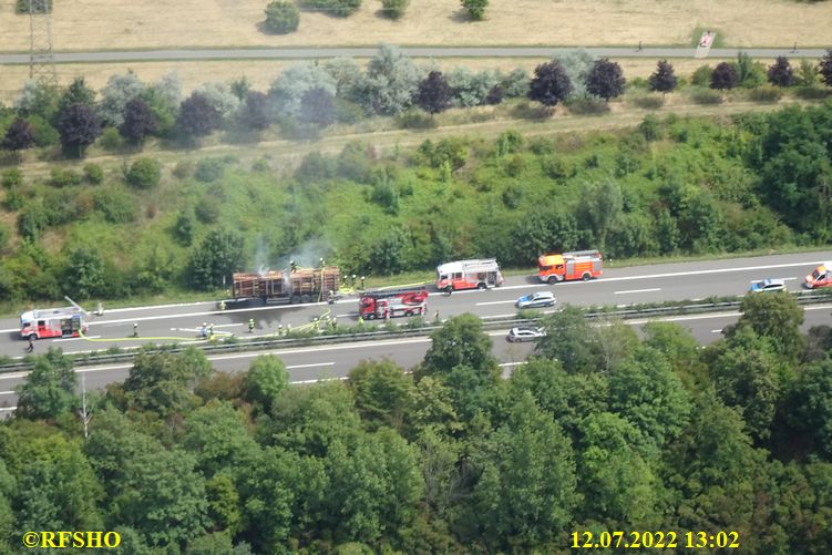 LKW Brand A39 WOB Mörse