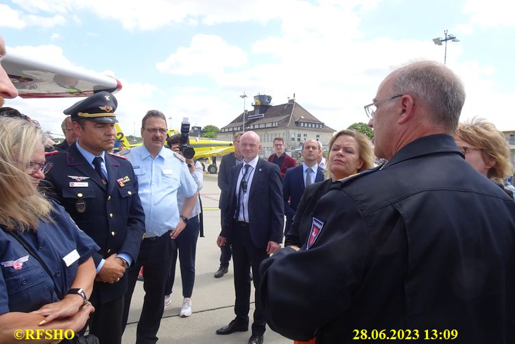 Rundgang Innenministerin Daniela Behrens, Bundesministerin des Innern Nancy Faeser