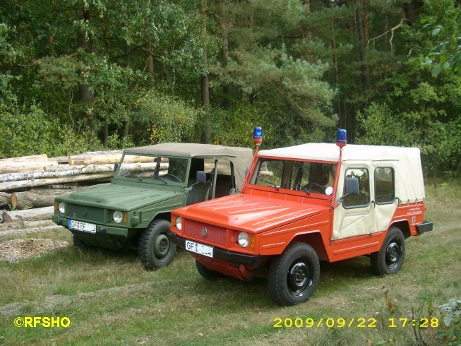 Erkundungsfahrt mit dem Iltis der IuK Gruppe