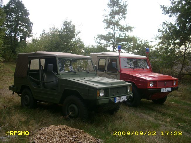 Erkundungsfahrt mit dem Iltis der IuK Gruppe