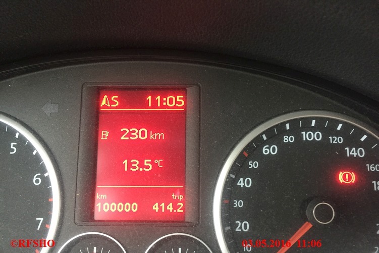 Tiguan 100.000 km bei Hahnenhorn