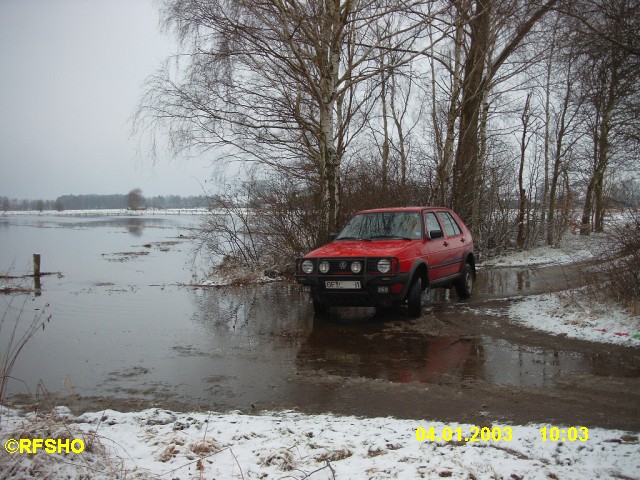 Winterhochwasser am Guleitzweg (Schönewörde)