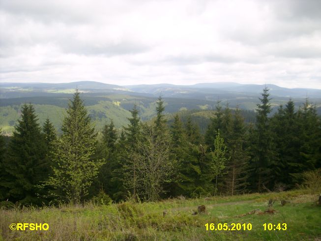 Blick vom Stöberhai Richtung Brocken