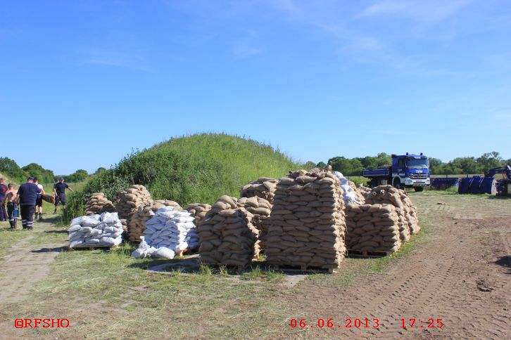 Sandsäcke befüllen