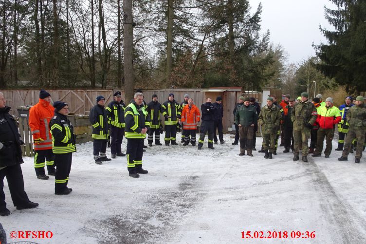 Einweisung in die Lage durch KBM T. Krok