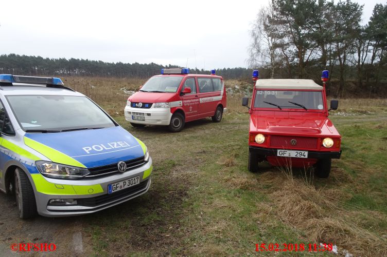 Absperrposten Polizei
