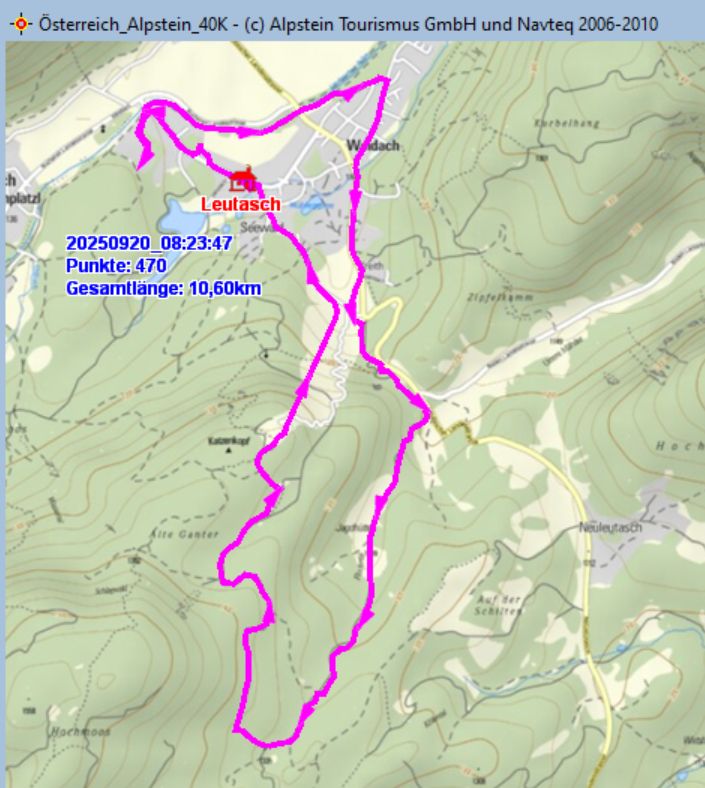 Einhornmarsch, Marschstrecke 2. Tag