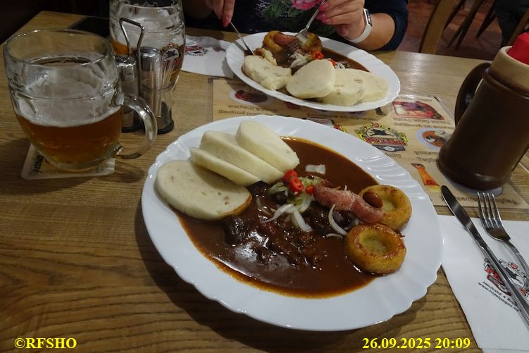 Abendessen in Brno
